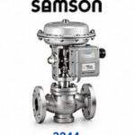 شیر کنترل سه‌راهه SAMSON Type 3244 با عملگر صنعتی
