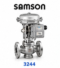 شیر کنترل سه‌راهه SAMSON Type 3244 با عملگر صنعتی