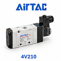 شیر برقی پنوماتیک AirTAC مدل 4V210 برای کنترل جهت هوای فشرده