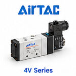 شیر برقی پنوماتیک AirTAC 4V برای کنترل جریان هوای فشرده در صنعت