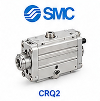 عملگر چرخشی پنوماتیکی SMC CRQ2 با مکانیزم دنده‌شانه‌ای و پینیون