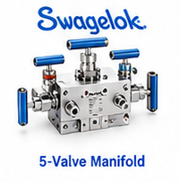 منیفولد پنج شیر ابزار دقیق Swagelok برای ترانسمیتر فشار تفاضلی
