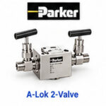 منیفولد دو شیر ابزار دقیق Parker A-LOK برای اتصال و ایزوله‌کردن ترانسمیتر فشار