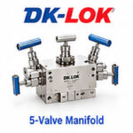 منیفولد پنج شیر ابزار دقیق DK-LOK سری V56 برای ترانسمیتر فشار تفاضلی